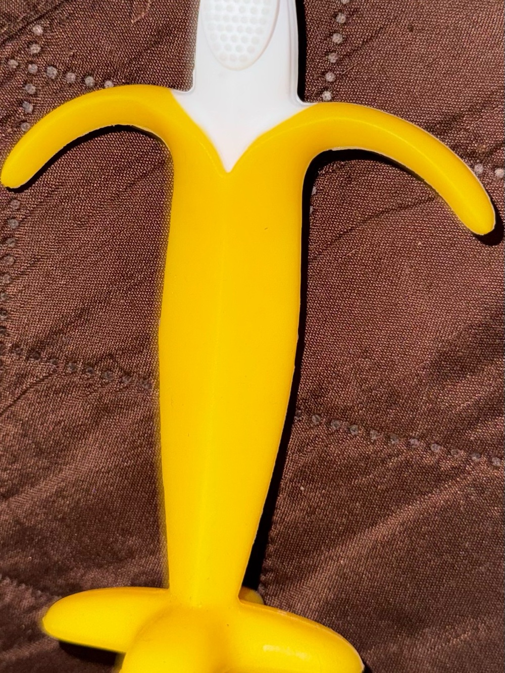 Kids Yellow Banana Teether with Grip